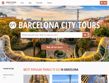Tablet Screenshot of barcelonacitytours.com